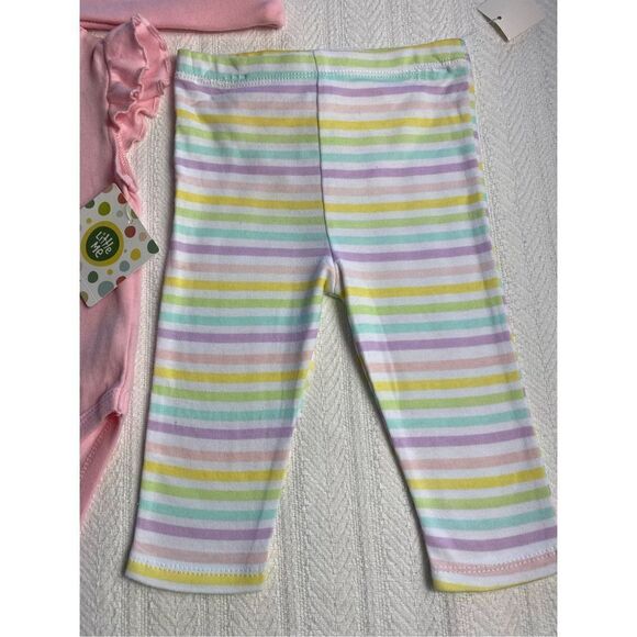 LITTLE ME BABY GIRL 9M 2-PIECE EASTER SET PLUS HAT - Picture 7 of 9